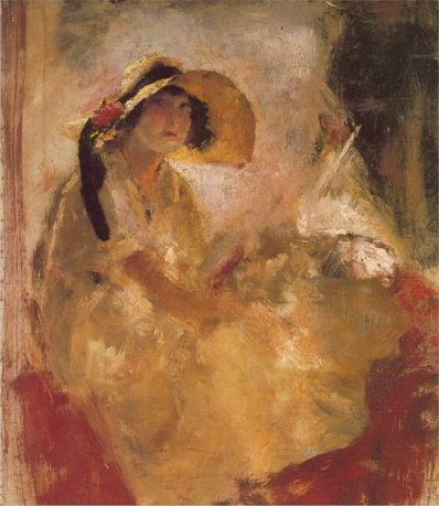 Armando Spadini - Erina Bernini con cappello