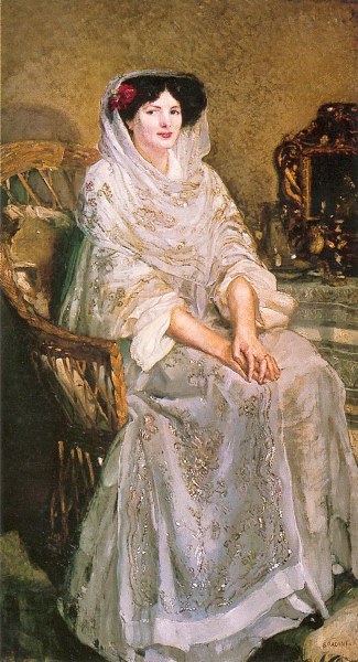 Armando Spadini - ritratto della moglie