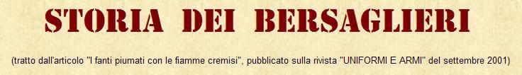 storia dei bersaglieri